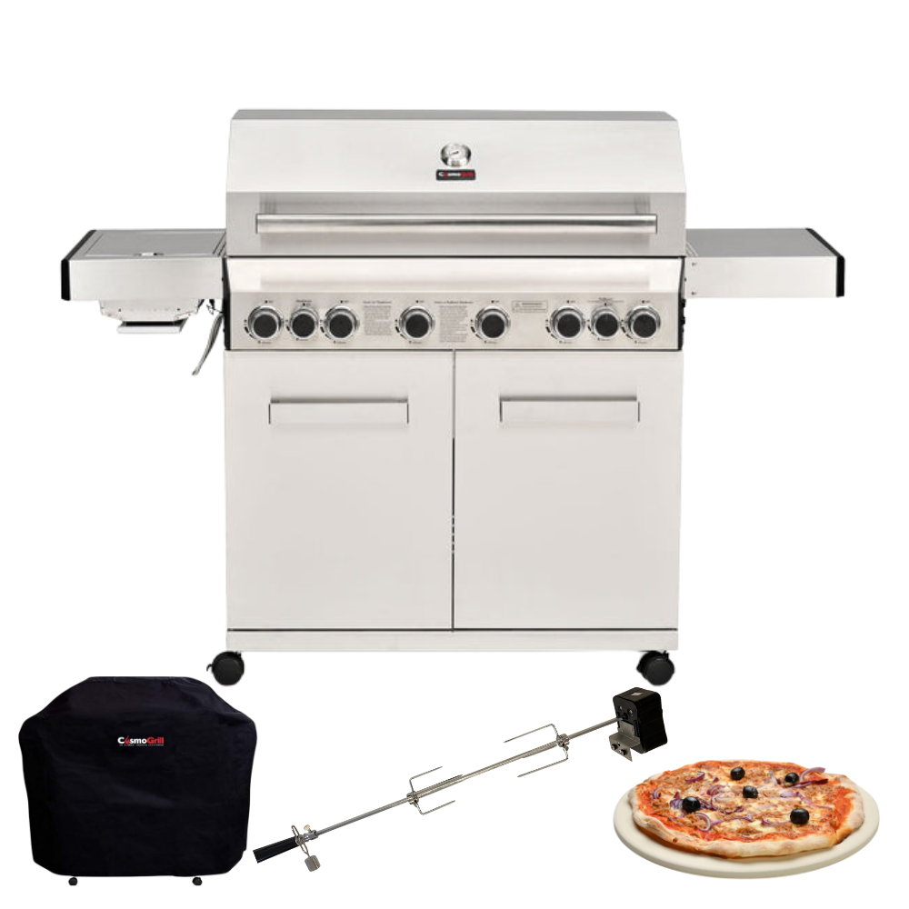 #Option_6+2 Stainless Steel Gas BBQ Exclusive Bundle