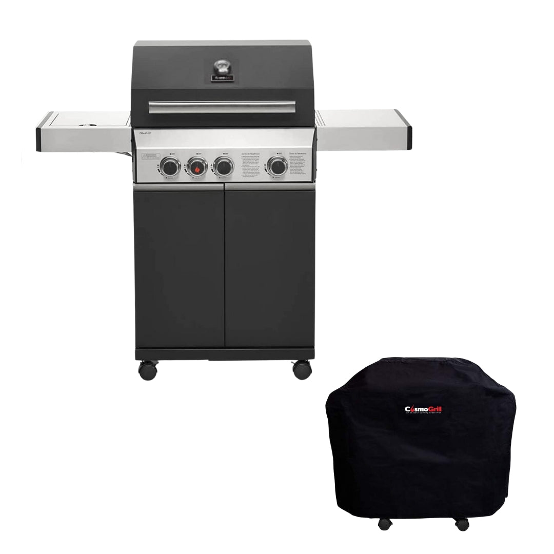 #Option_Premium Black 3+1 Gas BBQ and Cover