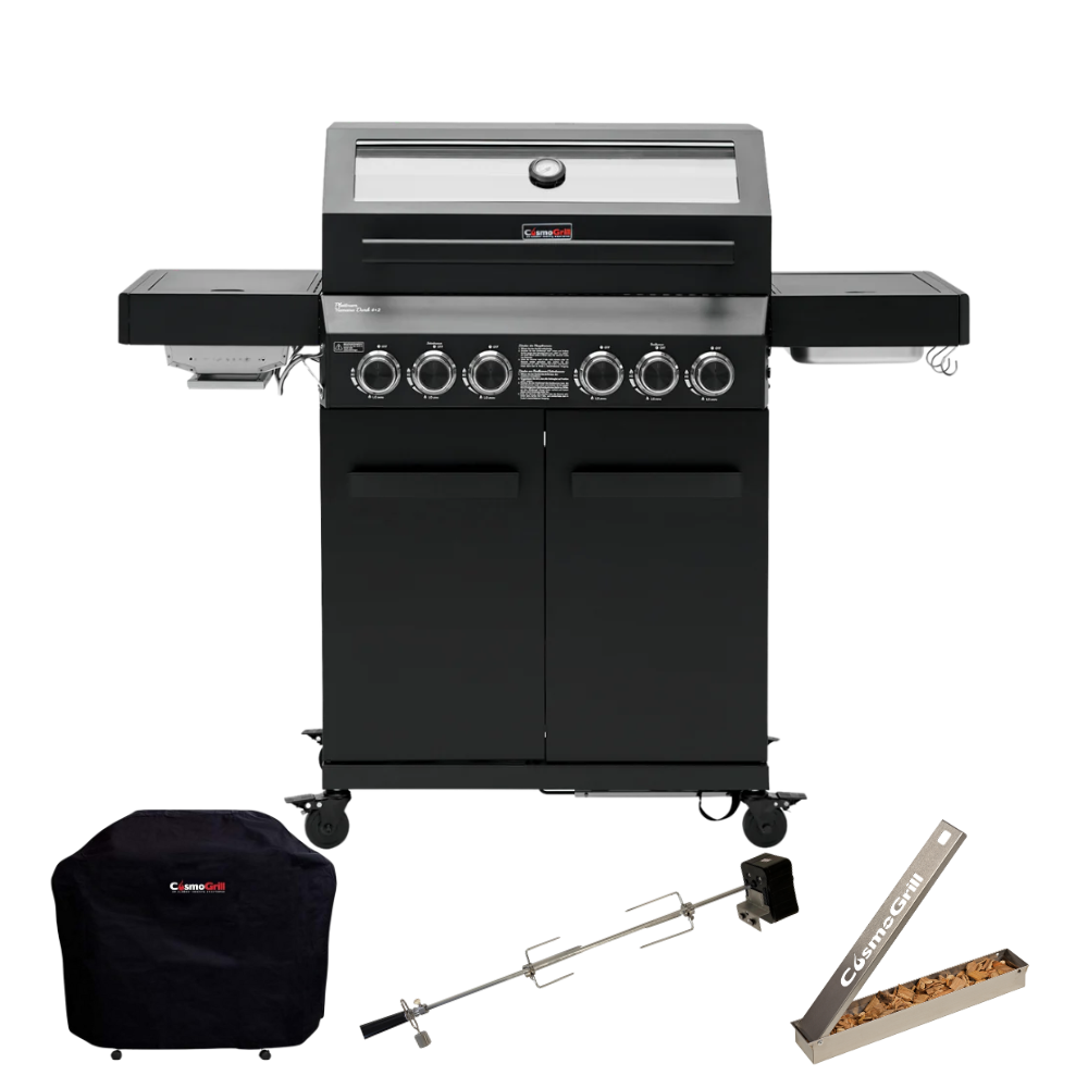 Barbecue a gas Platinum Yamara Dark 4+2 (pacchetto essenziale)