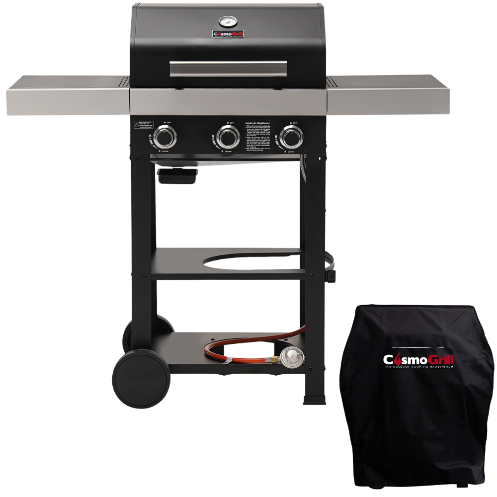 #Option_Wabaya 3 Gas BBQ and Cover