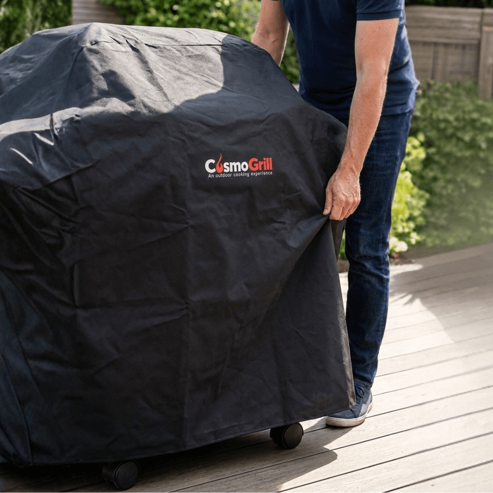 Barbecue Cover - Platinum Stainless Steel 6+2